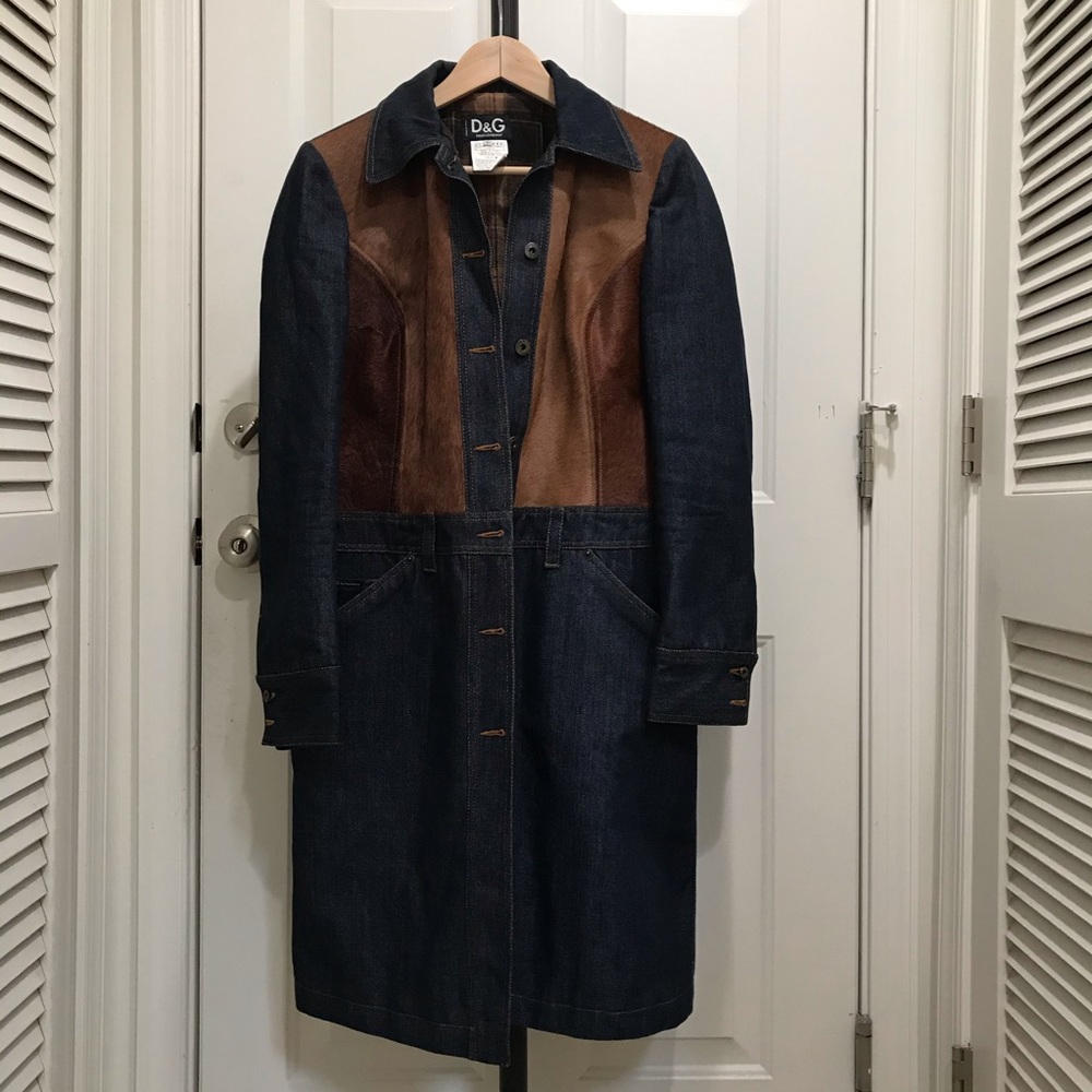 Dolce & Gabbana Long Denim/Jean Jacket